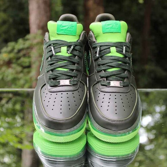 Nike Air Force 1 Supreme Max Air '07 Sample Dark Army SZ 10.5 316666-333 NWB - Picture 12 of 16